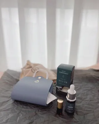 [케이뷰티테라피] 후각과 시각 이미지메이킹 마스크오일 가방 패키지 — 5점을 준 리뷰어가 2022년 2월 올린 사용 사진