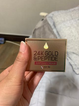 아이앤립 / EYENLIP 아이앤립 24K 골드 N 펩타이드 앰플 크림 — 5점을 준 리뷰어가 2021년 4월 올린 사용 사진