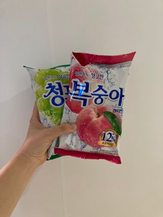 청포도캔디 복숭아캔디 — 5점을 준 리뷰어가 2022년 11월 올린 사용 사진