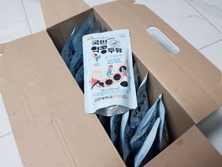 국민바이오 약콩두유 — 3점을 준 리뷰어가 2022년 5월 올린 사용 사진