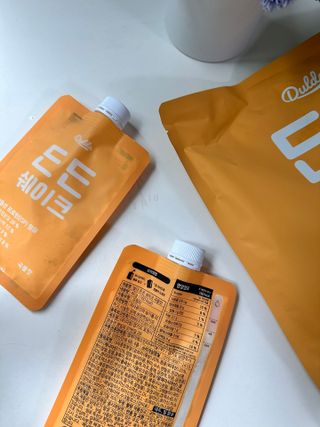 [덜다] 든든 식물성 단백질 쉐이크 40g X 7입 (곡물/딸기) — 5점을 준 리뷰어가 2023년 8월 올린 사용 사진