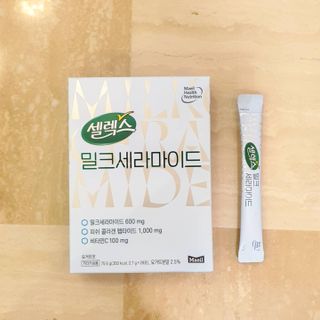 셀렉스스포츠 셀렉스 밀크세라마이드 저분자피쉬콜라겐 28포 X 1박스 — 5점을 준 리뷰어가 2021년 7월 올린 사용 사진