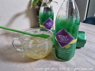 몽베스트 Montbest with Sparkling water Lemon OR Lime 20병(랜덤) — 5점을 준 리뷰어가 2021년 10월 올린 사용 사진