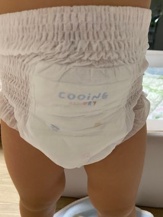 쿠잉 에어드라이  풀커버 팬티기저귀 (L/XL/XXL/XXXL) 1팩 — 5점을 준 리뷰어가 2022년 12월 올린 사용 사진