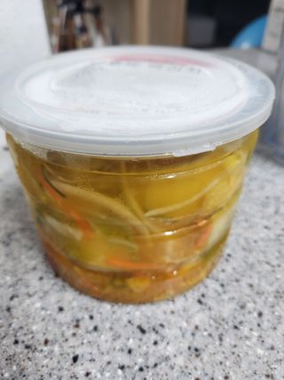 셰프애찬 단호박 백김치 1kg — 5점을 준 리뷰어가 2022년 10월 올린 사용 사진