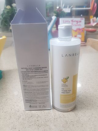 랑벨 내츄럴 딥 클렌징 워터 500ml — 4.5점을 준 리뷰어가 2022년 6월 올린 사용 사진