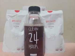 클린24시간 1BOX(5포) + 전용보틀(500ml) — 4.5점을 준 리뷰어가 2022년 8월 올린 사용 사진