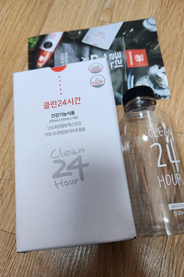 클린24시간 1BOX(5포) + 전용보틀(500ml) 리뷰 사진