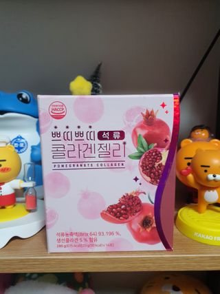 헬스업_쁘띠쁘띠석류콜라겐젤리_20g x 14포 — 4점을 준 리뷰어가 2021년 3월 올린 사용 사진