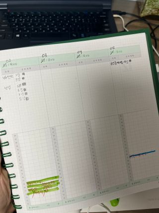 리훈 2022년 날짜형 오늘공부  스터디 플래너 — 5점을 준 리뷰어가 2021년 12월 올린 사용 사진