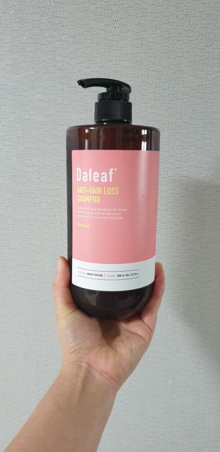 달리프 진저 베러 퍼퓸 탈모 완화 샴푸 1000ml 향 3종 — 5점을 준 리뷰어가 2021년 1월 올린 사용 사진