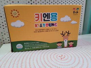 [몸엔용] 어린이, 초등학생의 영양간식 달콤 국산녹용 키엔용  80ml x 10포 — 5점을 준 리뷰어가 2021년 7월 올린 사용 사진