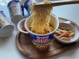 NISSIN 닛신 컵누들  4종 - 씨푸드오리지날, 씨푸드 스파이시, 씨푸드 커리, 씨푸드 XO소스 — 4.5점을 준 리뷰어가 2022년 12월 올린 사용 사진