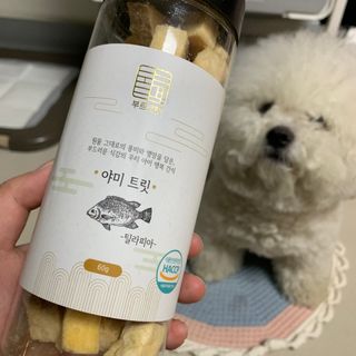 부르르펫 야미트릿 틸라피아 60g — 5점을 준 리뷰어가 2021년 10월 올린 사용 사진