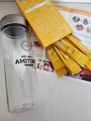 주식회사 씨크릿비에프랩 마시는 아미노산 아미토리 열대과일맛 14포 [1포, 5g / 보틀증정] — 4점을 준 리뷰어가 2023년 2월 올린 사용 사진