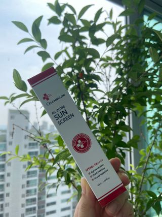 닥터셀멜로 셀멜로 올인원 선스크린 — 4점을 준 리뷰어가 2021년 6월 올린 사용 사진