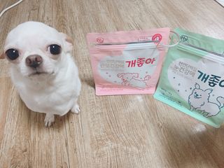My Pet Care 천연단백질 관절건강에 개좋아 — 5점을 준 리뷰어가 2021년 3월 올린 사용 사진
