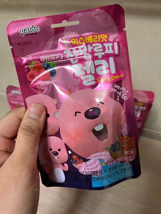 [팔도] 잔망루피젤리 믹스베리맛 42g 8개 — 5점을 준 리뷰어가 2022년 1월 올린 사용 사진