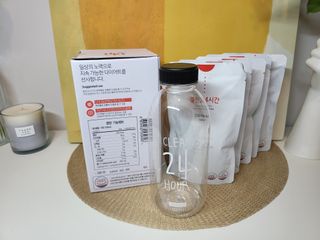 클린24시간 1BOX(5포) + 전용보틀(500ml) — 5점을 준 리뷰어가 2022년 10월 올린 사용 사진