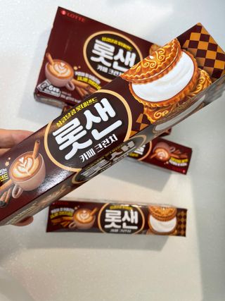 롯데제과 롯샌 카페크런치 — 5점을 준 리뷰어가 2021년 10월 올린 사용 사진