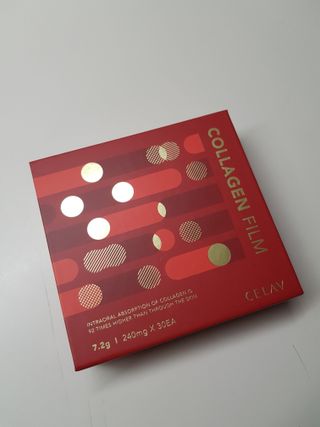 프리마인 귀족의 콜라겐, 92배 흡수율. 럭셔리 프리미엄 셀라브 콜라겐필름 30매 — 5점을 준 리뷰어가 2021년 12월 올린 사용 사진