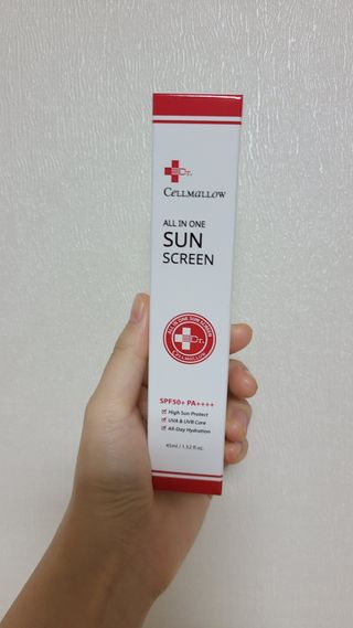 닥터셀멜로 셀멜로 올인원 선스크린 — 5점을 준 리뷰어가 2021년 4월 올린 사용 사진