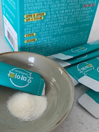 [유산균] 오마이락 장편한습관 프로바이오틱스 30P — 4.5점을 준 리뷰어가 2022년 11월 올린 사용 사진