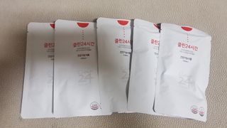 클린24시간 1BOX(5포) + 전용보틀(500ml) — 5점을 준 리뷰어가 2022년 8월 올린 사용 사진