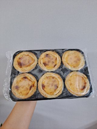 디앙뜨 포르투갈 에그타르트 오리지널 맛+패션후르츠+초콜릿타르트 맛 중 택1 — 5점을 준 리뷰어가 2021년 7월 올린 사용 사진