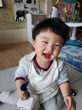 [달리살다] 우리 가족 안심 보습케어, 밀크바오밥의 패밀리 바디로션 — 5점을 준 리뷰어가 2021년 3월 올린 사용 사진