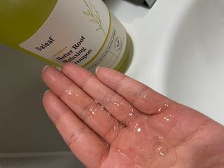 달리프 클로렐라 베러 루트 릴렉싱 샴푸 500ml — 5점을 준 리뷰어가 2021년 2월 올린 사용 사진
