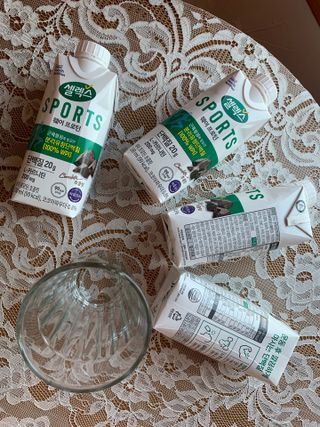 셀렉스스포츠 셀렉스 스포츠 웨이 프로틴 초콜릿 _ 330ml x 12팩 — 5점을 준 리뷰어가 2021년 3월 올린 사용 사진