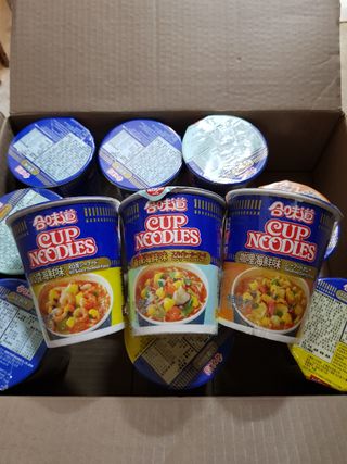 NISSIN 닛신 컵누들  4종 - 씨푸드오리지날, 씨푸드 스파이시, 씨푸드 커리, 씨푸드 XO소스 — 5점을 준 리뷰어가 2022년 2월 올린 사용 사진