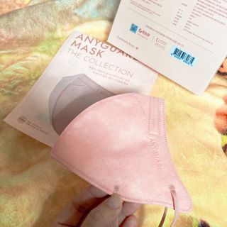 애니가드 셋업마스크 4컬러 각 10매입 [크리미베이지, 캐시미어로즈, 초콜렛브라운, 미드나잇네이비] — 3점을 준 리뷰어가 2022년 2월 올린 사용 사진