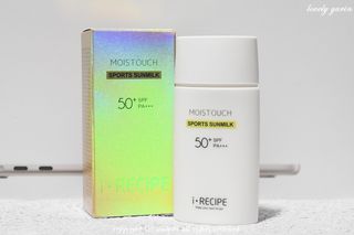 아이레시피 모이스트터치 스포츠 선밀크 50ml (SPF50+ PA+++) — 4점을 준 리뷰어가 2023년 6월 올린 사용 사진