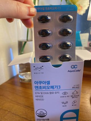 메디포스트 모비타 아쿠아셀 엔초비오메가3 60캡슐 — 5점을 준 리뷰어가 2022년 11월 올린 사용 사진