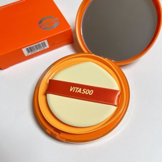 광동생활건강 MF[광동] 비타500✨주름개선·미백·SPF50+🌞퍼펙트쉴드 빅 선쿠션 본품 — 5점을 준 리뷰어가 2024년 5월 올린 사용 사진