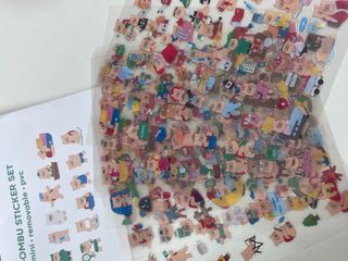 리훈 곰부 내지꾸미기 투명 리무버블 스티커팩 다이어리 다꾸 미니 씰 세트 — 5점을 준 리뷰어가 2023년 5월 올린 사용 사진