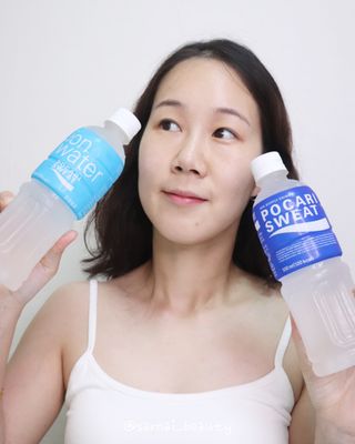 [동아오츠카] 포카리스웨트  500ml PET + 이온워터 500ml PET — 5점을 준 리뷰어가 2025년 7월 올린 사용 사진