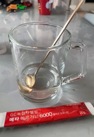 메타아르기닌 GC녹십자웰빙 메타 아르기닌 6000 플러스 오르니틴 — 4.5점을 준 리뷰어가 2022년 9월 올린 사용 사진