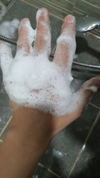 더마힐 헤어 컨디셔닝 샴푸 릴렉스 500ml — 5점을 준 리뷰어가 2021년 1월 올린 사용 사진