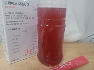 [큐라에스] 최신 다이어트 원료! 6중 기능성 더블컷팅 126g(2주일 분) — 5점을 준 리뷰어가 2023년 12월 올린 사용 사진