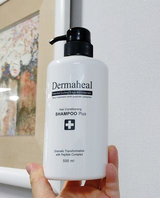 더마힐 헤어 컨디셔닝 샴푸 500ml 3종 중 택1 — 5점을 준 리뷰어가 2021년 3월 올린 사용 사진