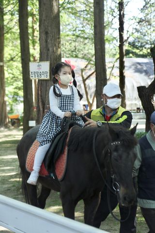 [블루 본 아이노우] 유아용 컬러마스크 40 PCS SET 2중 택 1 — 5점을 준 리뷰어가 2021년 5월 올린 사용 사진
