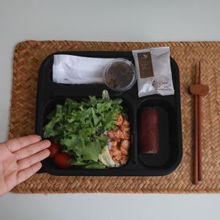 참살이도시락 작심삼일 샐러드도시락 3개 맛보기 새벽배송 또는 택배배송 — 5점을 준 리뷰어가 2021년 8월 올린 사용 사진