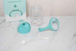 유비맘 트라이탄 코니빨대컵_컬러 랜덤 발송 — 5점을 준 리뷰어가 2021년 1월 올린 사용 사진