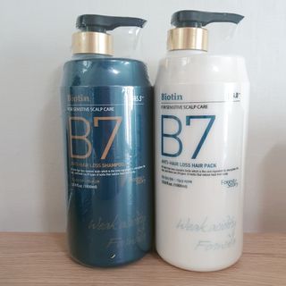 [포레스트스토리] B7 안티 헤어로스 샴푸1,000ml + 헤어팩 1,000ml — 5점을 준 리뷰어가 2021년 3월 올린 사용 사진