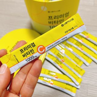 서울약사신협 프리미엄비타민C1000_2.5G x 100포 — 4.5점을 준 리뷰어가 2021년 1월 올린 사용 사진