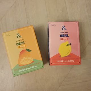 비타앤C 레몬맛, 망고맛 — 5점을 준 리뷰어가 2021년 4월 올린 사용 사진