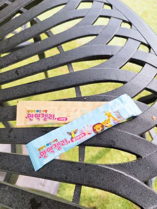 다나음 셀렌에 빠진 아연면역젤리 열대과일맛+사과맛 — 5점을 준 리뷰어가 2021년 8월 올린 사용 사진